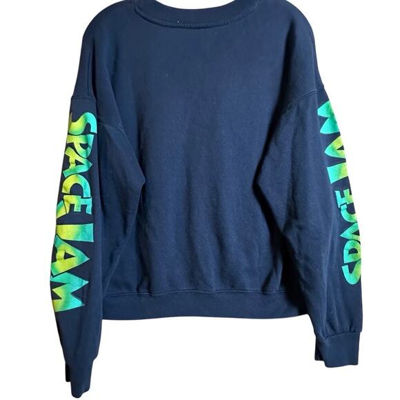 Vtg 90’s SpaceJam Warner Brothers Sweatshirt Men Unisex Women Size L Black‎ - Picture 9 of 16